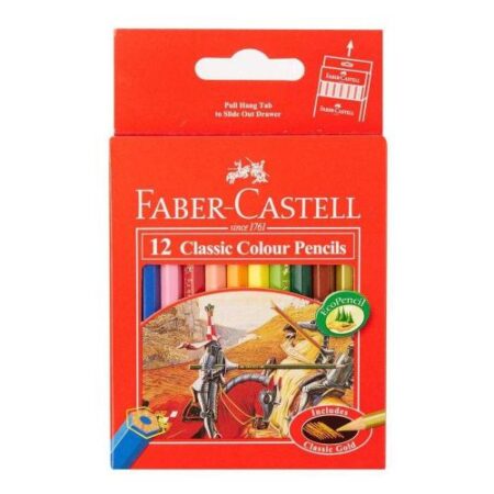 Faber-Castell 12 Short Colored Wood Colors