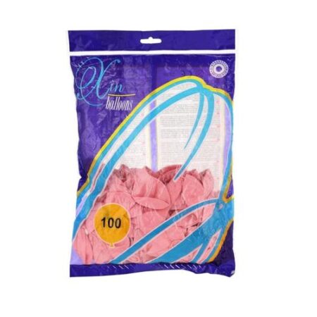 Latex balloons, pink, 100 pieces