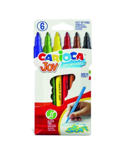 Carioca 6-color felt-tip pens