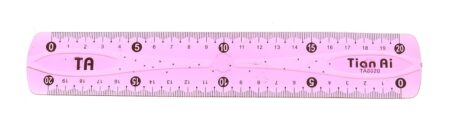 silicone felexing ruler 20cm pink