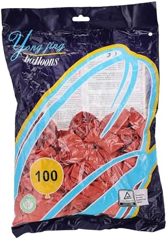 Latex balloons, 100 pieces - brown color,