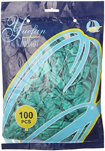 Latex balloons, 100 pieces - green color