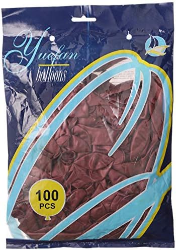 Latex balloons, 100 pieces, dark brown color