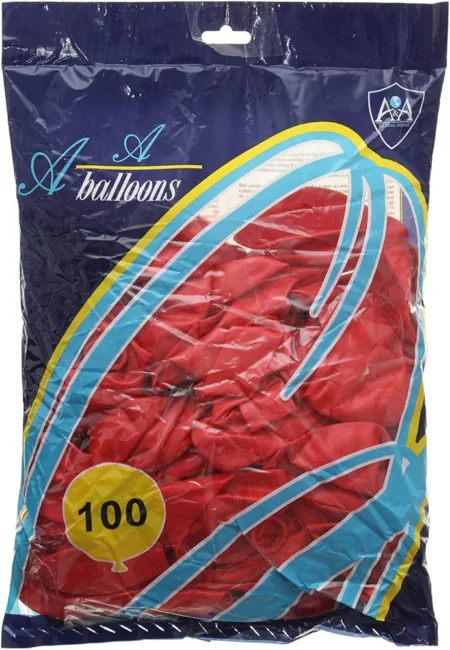 100 pieces of red latex balloons