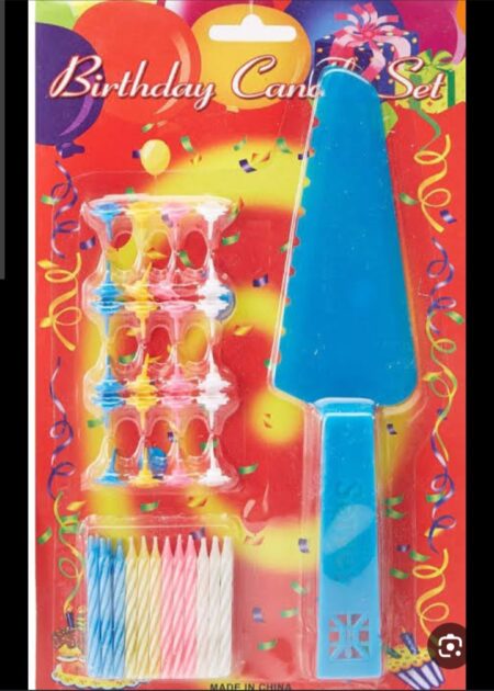 Birthday candle with knife