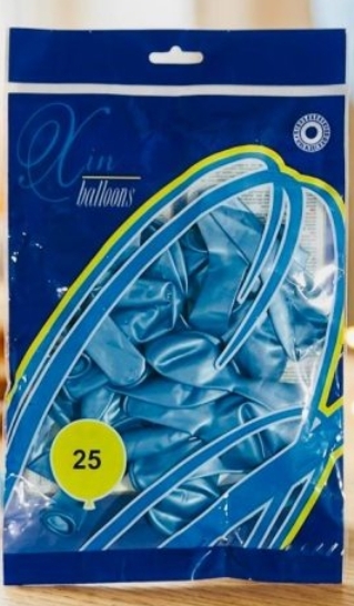 Latex balloons, 25 pieces, blue