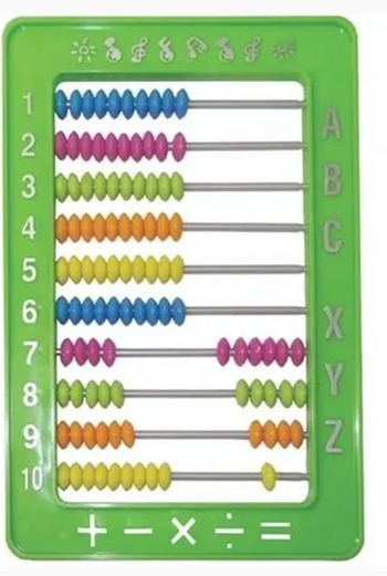 BRINQUEDO - ABACO ESCOLAR PLASTICO 100 BOLINHAS TOY MIX VMP