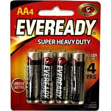 Eveready Batteries 2 AA 1.5 Volts