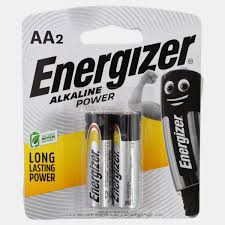 Energizer AA Batteries Pack of 2 1.5V - Grey