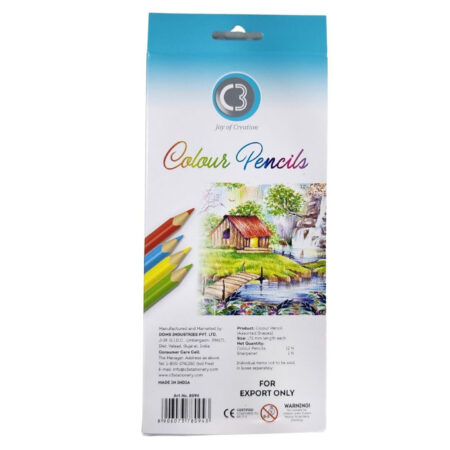 12 colors of wood pencils from C3