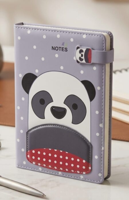 دفتر ملاحظات A5 بنقشة الباندا، غلاف مقوى A5 panda Notebook Hard Cover