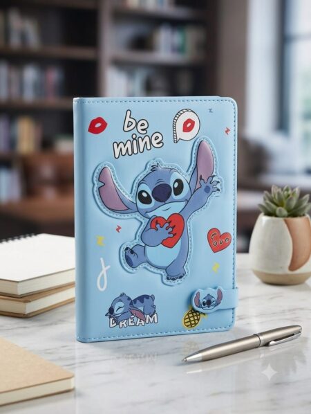 دفتر ملاحظات A5 بنقشة ستيتش، غلاف مقوى A5 Stitch Notebook Hard Cover