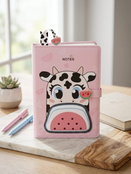 دفتر ملاحظات A5 بنقشة بقرة، غلاف مقوى A5 Cow Notebook  Hard Cover
