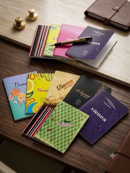 كشكول دبوس 120 ورق مسطر Stapled Notebook, 120 Sheets Vienna single line