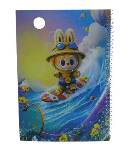 Wire-bound notebook, 100 lined pages, 20*28cm, imported white paper, 60gm