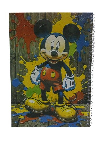 Wire-bound notebook, 100 lined pages, 20*28cm, imported white paper, 60gm