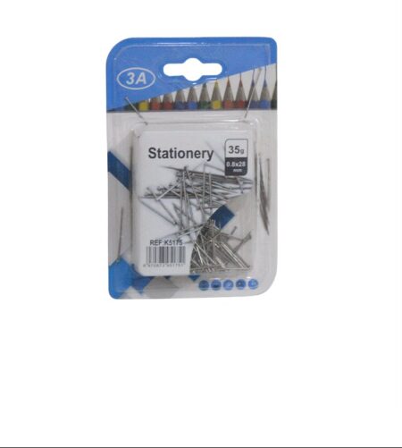 دبابيس مكتب 3A K5175 0.8x28mm 35g
