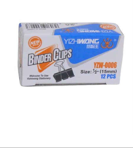 مشابك ورق عريضة YIZHIWANG YZW-0006 15mm 12PCS