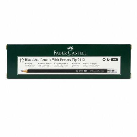 Faber-Castell Blacklead Pencil With Eraser Tip 2112 - HB (Single Piece)