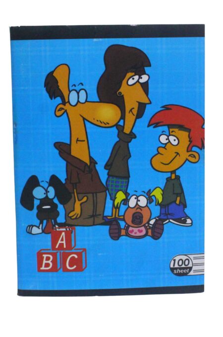 100-page notebook, size 16*22.5, English