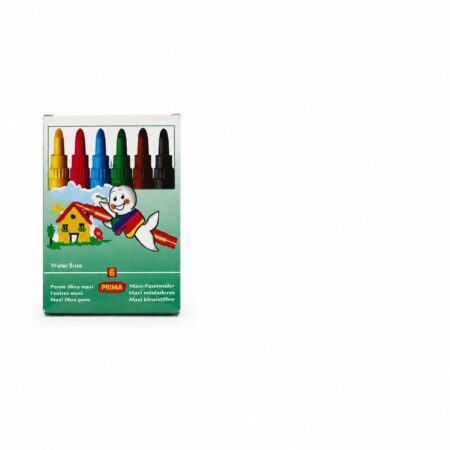 Prima Maxi Fibre Pens 6 Colors (Water Base)