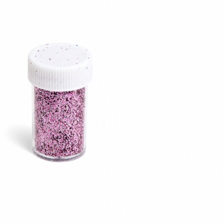 pink glitter jar