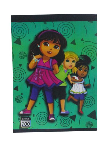 100-page notebook, 16*22.5 cm, lined