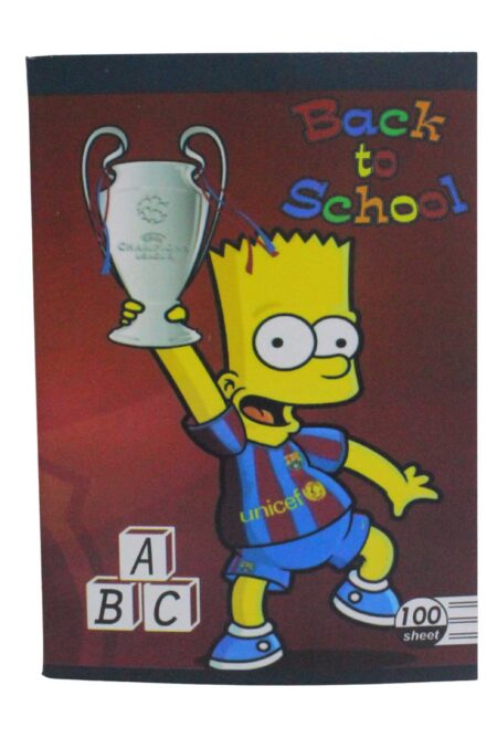 100-page notebook, size 16*22.5, English