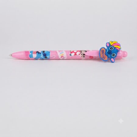 "Stitch" Cartoon Gel Pen with 3D Silicone Figure - Purple