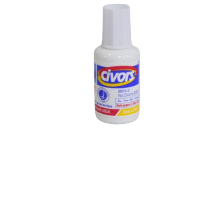 "Civors" Correction Fluid with Brush - Multi-purpose & Quick Dry (No.Civors-8009)